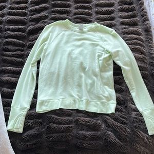 Athleta Girl lime green sweatshirt